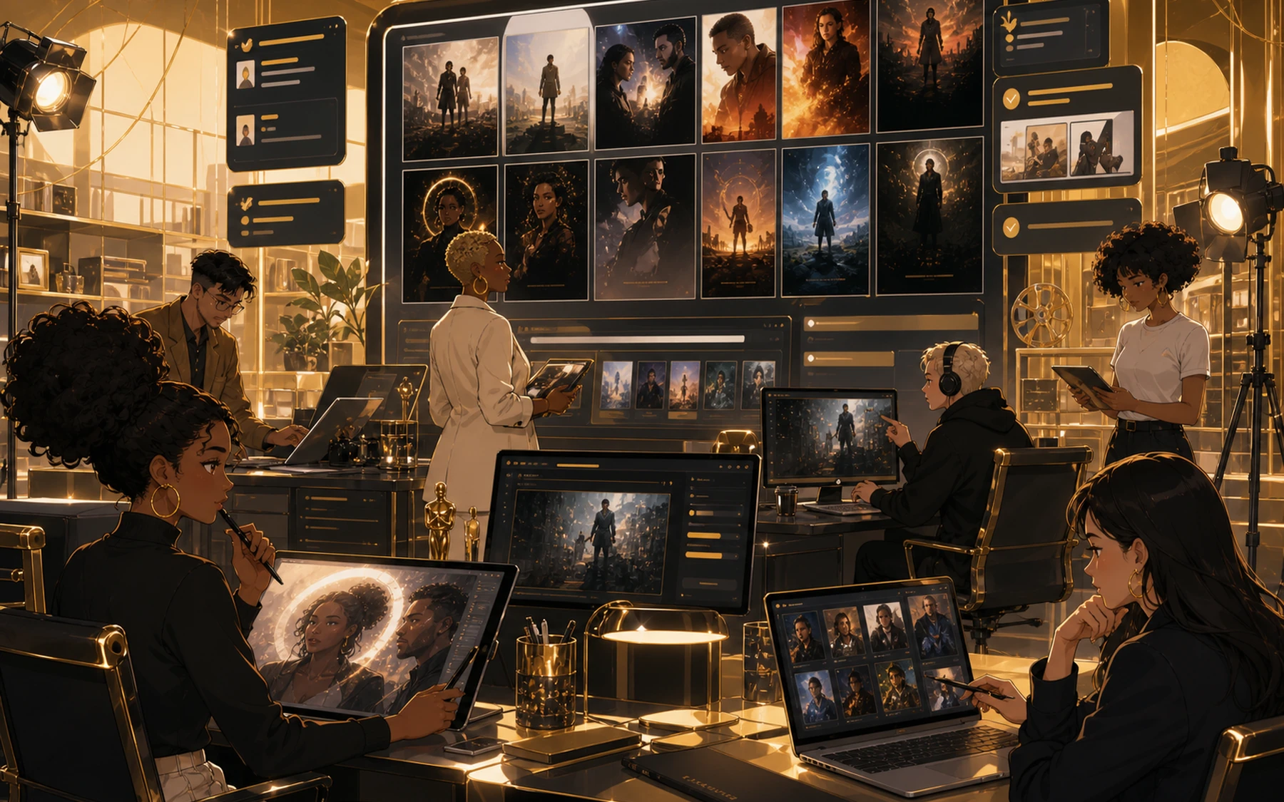 Story Arena poster lab artwork.