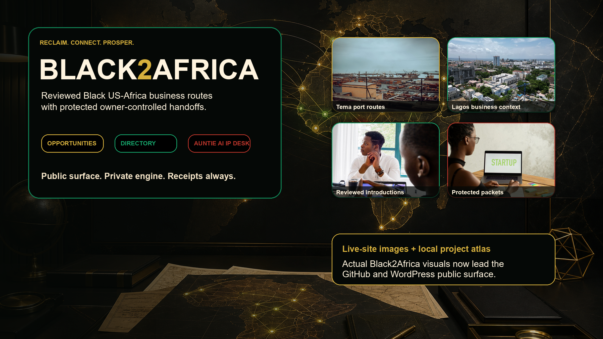 Black2Africa public project artwork.
