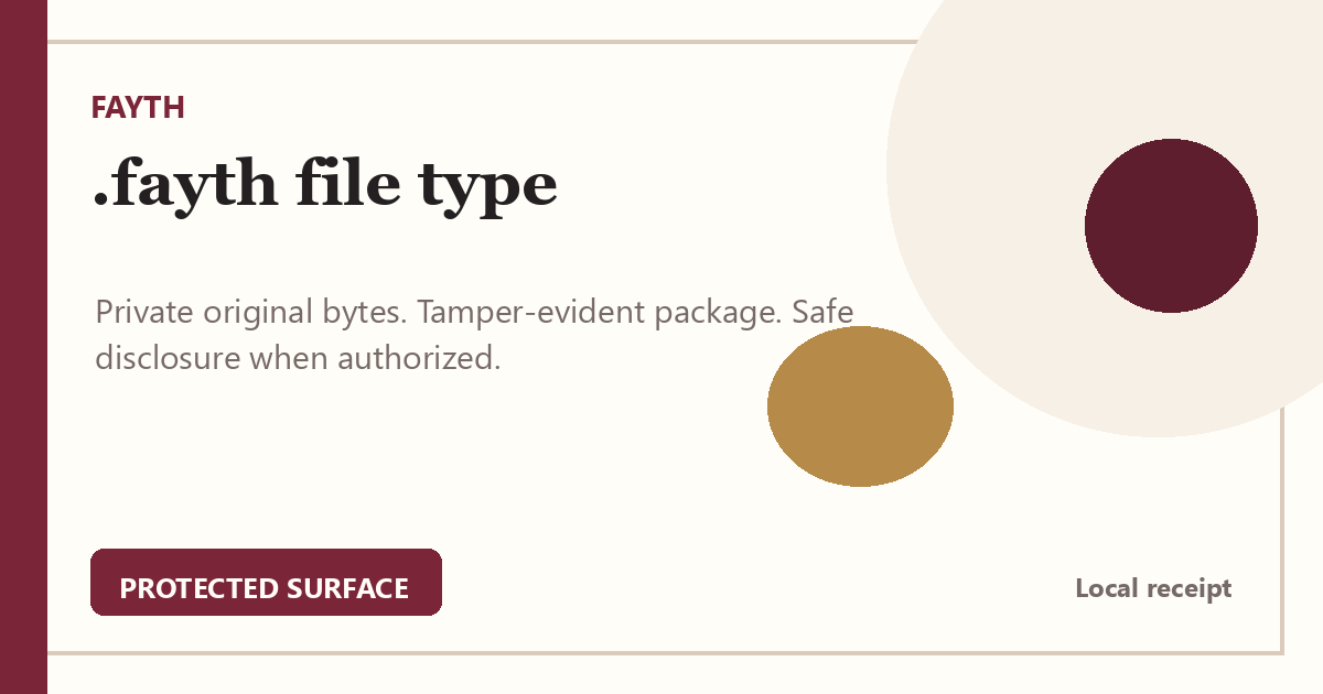 TheFAYTH File Type social share card.